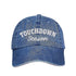 Light Denim Touchdown Season Embroidered Baseball Hat front view - DSY Lifestyle