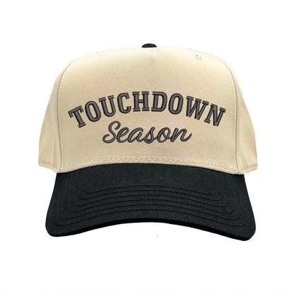 Natural Black Touchdown Season Baseball Hat Trendy Unisex Adjustable Baseball Cap for Streetwear, Tailgates, Rodeos &amp; Festival Fashion - DSY Lifestyle