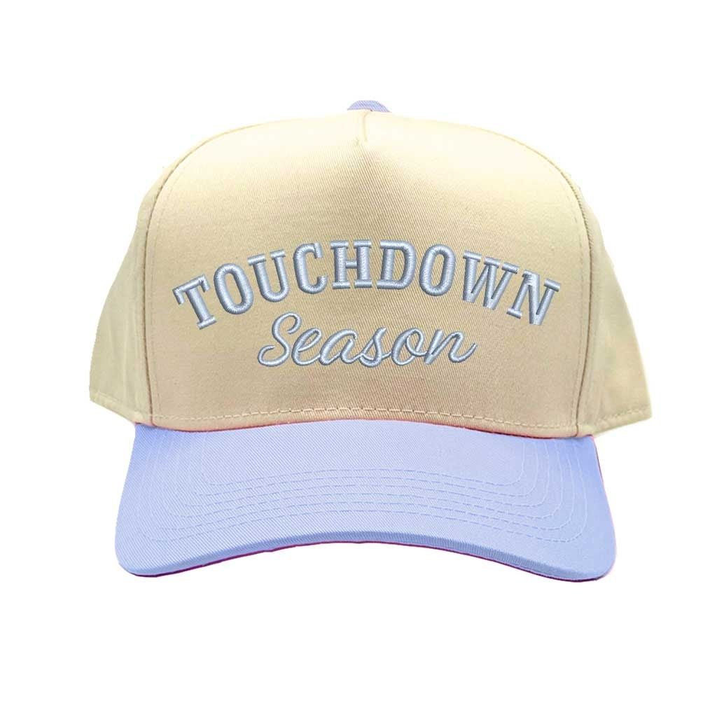 Natural Light Blue Touchdown Season Baseball Hat Trendy Unisex Adjustable Baseball Cap for Streetwear, Tailgates, Rodeos &amp; Festival Fashion - DSY Lifestyle