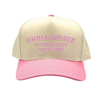 Undiagnosed But Everyone Is Pretty Sure 5-Panel Embroidered Baseball Hat – Bold, Honest, and Unapologetic