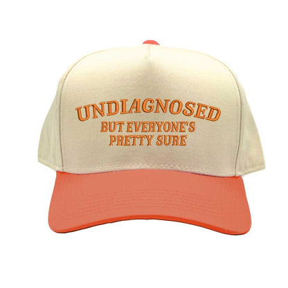Undiagnosed But Everyone Is Pretty Sure 5-Panel Embroidered Baseball Hat – Bold, Honest, and Unapologetic