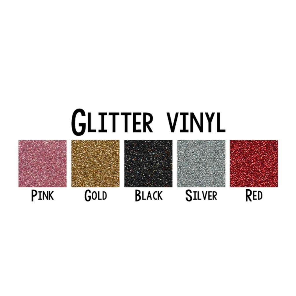 DSY Lifestyle glitter vinyl colors : pink, gold, black, silver, red