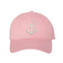 Light Pink Baseball hat embroidered with anchor in the front in white - DSY Lifestyle