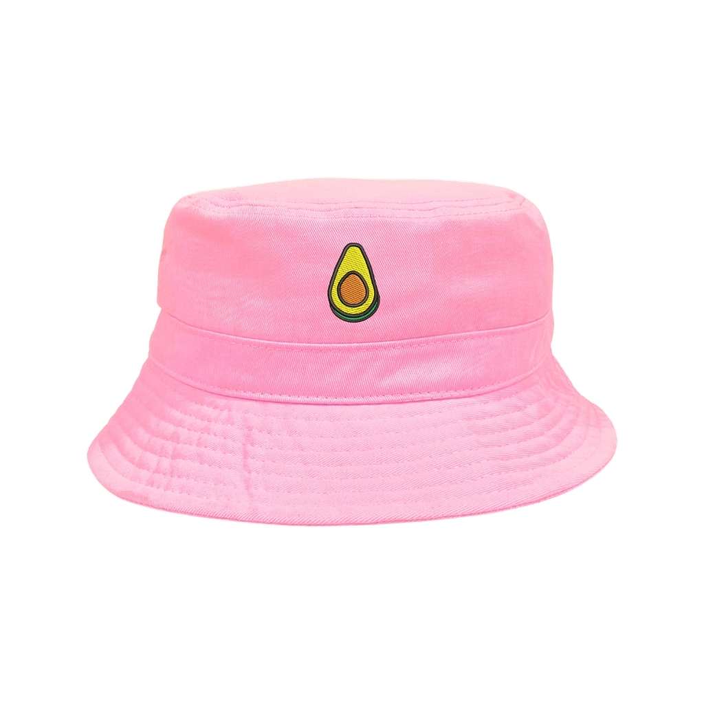 Avocado embroidered pink bucket hat - DSY Lifestyle