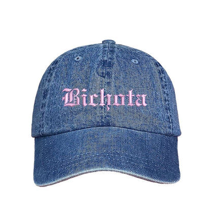 Denim Baseball Hat embroidered with Bichota - DSY Lifestyle