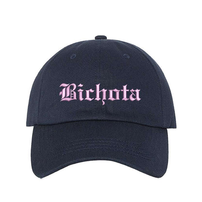 Navy Baseball Hat embroidered with Bichota - DSY Lifestyle