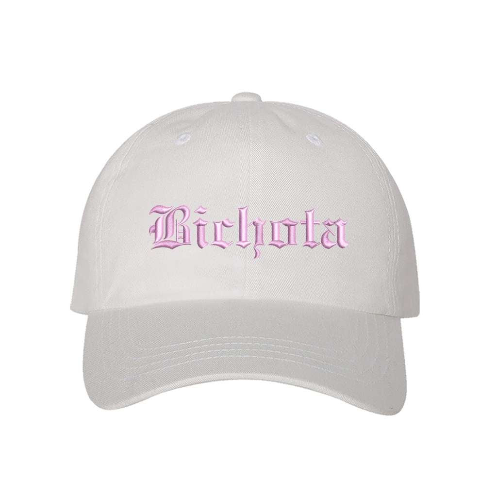 White Baseball Hat embroidered with Bichota - DSY Lifestyle
