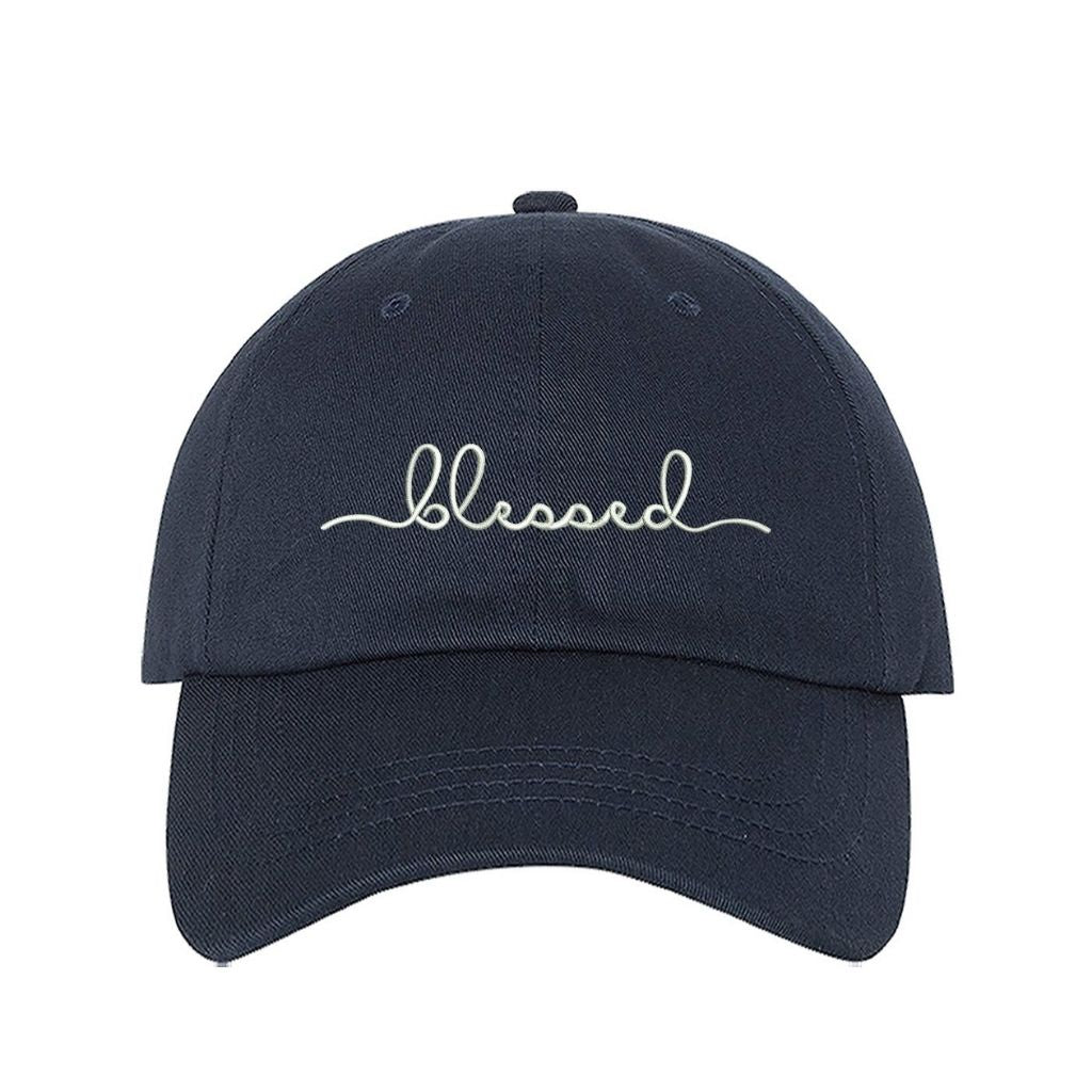 Navy blue Embroidered Blessed baseball hat - DSY Lifestyle