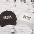 Groom and Bride embroidered baseball cap - DSY Lifestyle