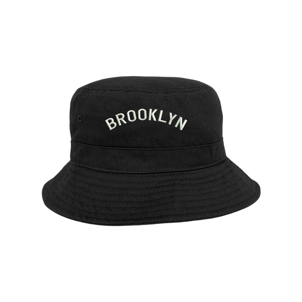Embroidered Brooklyn on black bucket hat - DSY Lifestyle