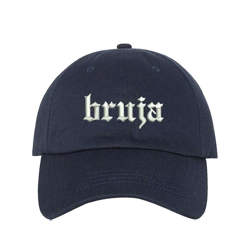 Navy blue baseball hat with bruja embroidered in white - DSY Lifestyle