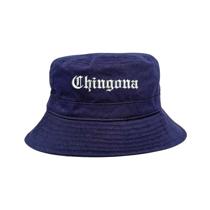 Embroidered Chingona on a navy bucket hat - DSY Lifestyle