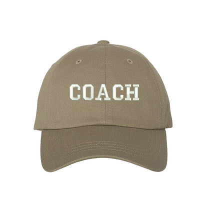 Khaki baseball hat embroidered with Coach - DSY Lifestyle