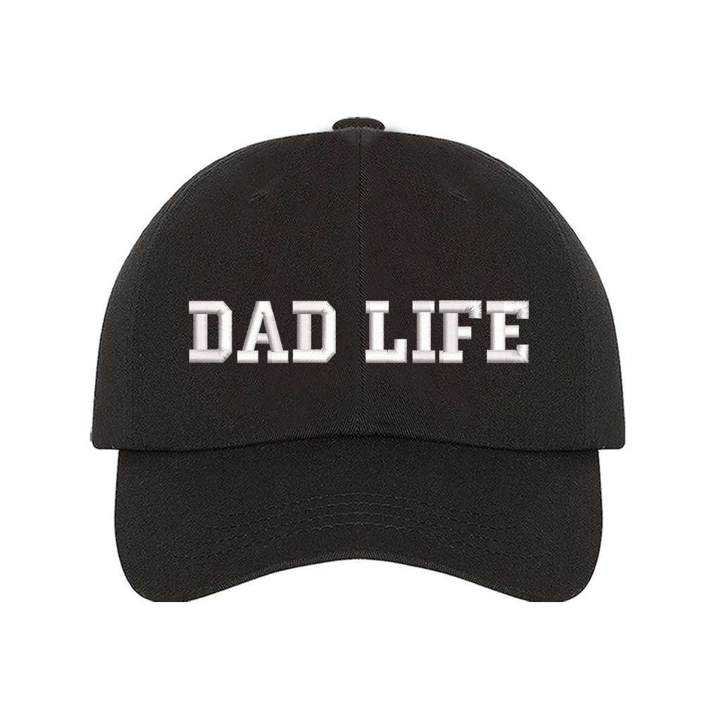 Black Baseball Hat embroidered with Dad Life - DSY Lifestyle