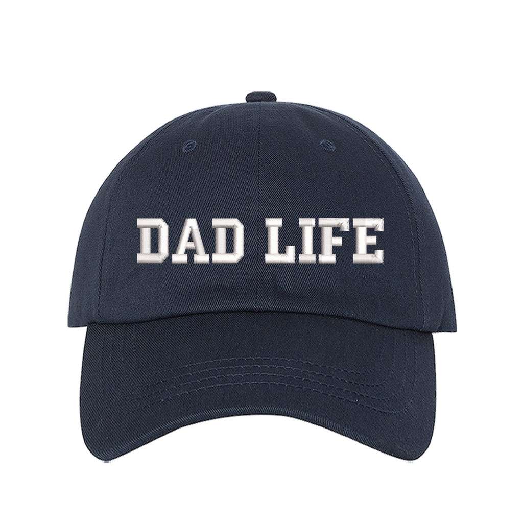 Navy Baseball Hat embroidered with Dad Life - DSY Lifestyle