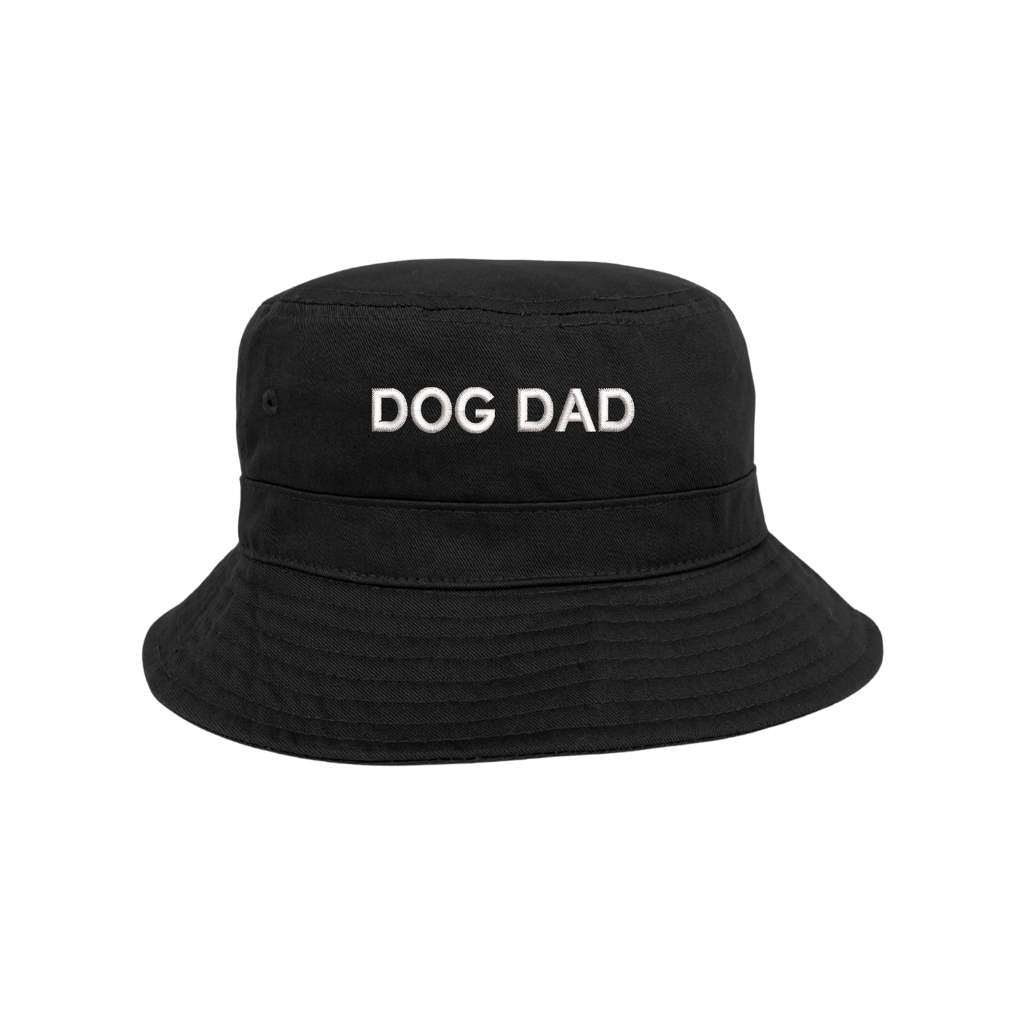 Embroidered Dog Dad on black bucket hat - DSY Lifestyle