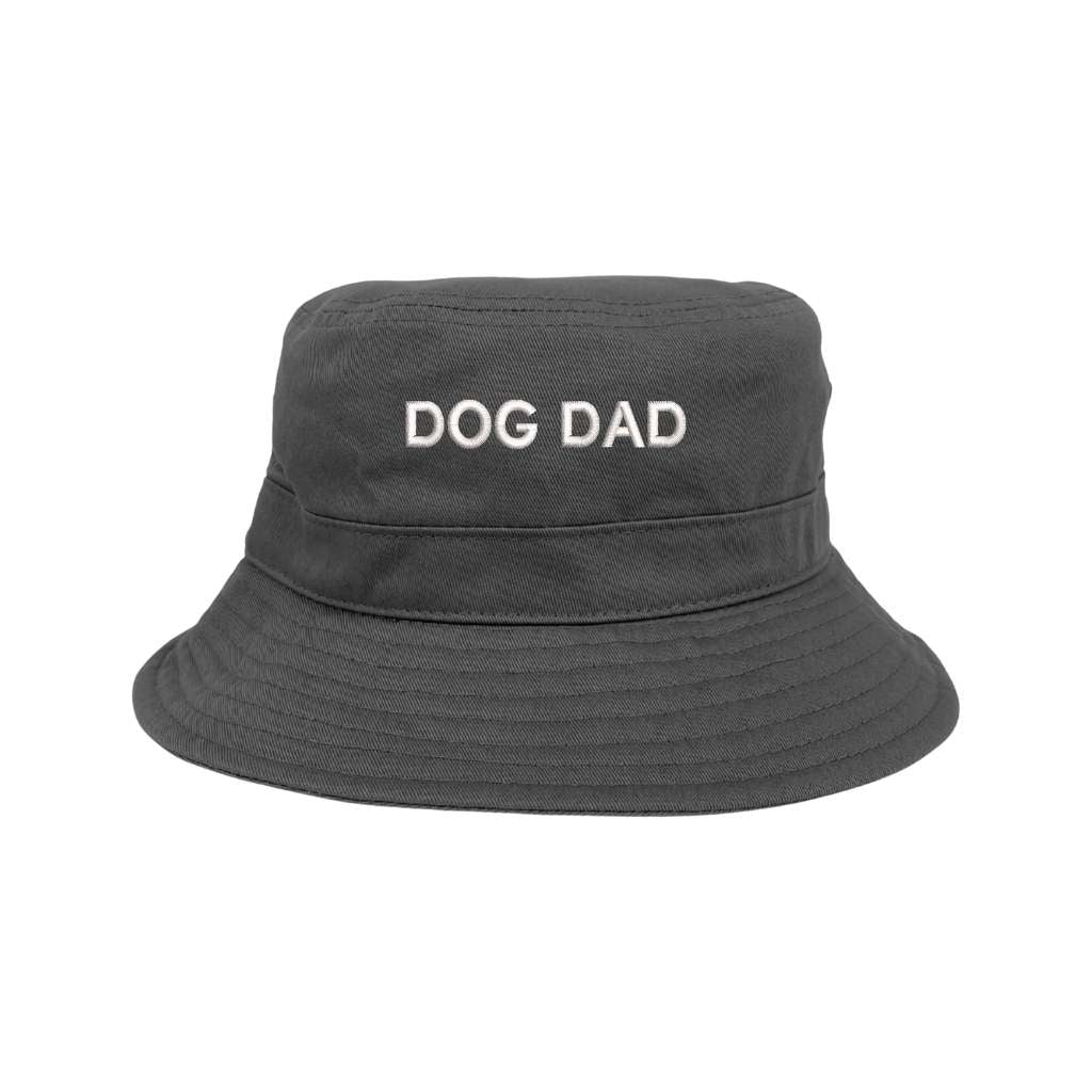 Embroidered Dog Dad on grey bucket hat - DSY Lifestyle
