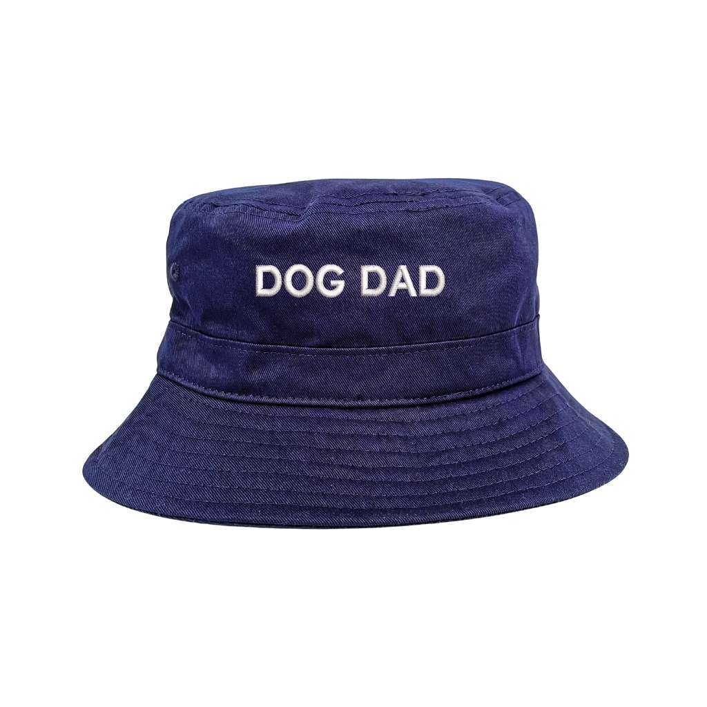Embroidered Dog Dad on navy bucket hat - DSY Lifestyle
