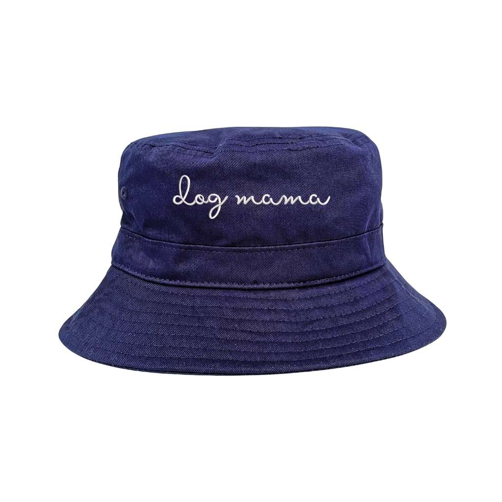 Embroidered Dog Mama on navy bucket hat - DSY Lifestyle