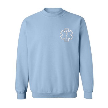 EMT Paramedic Star Logo Embroidered Unisex Oversized Sweatshirt