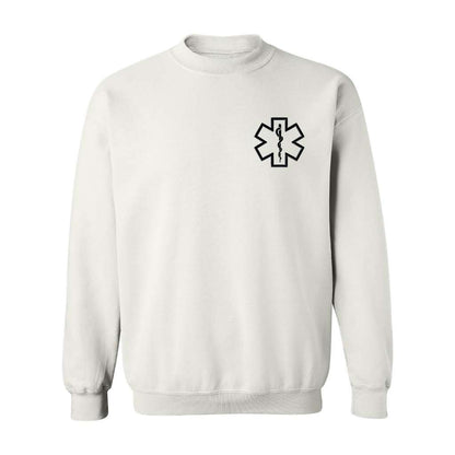 EMT Paramedic Star Logo Embroidered Unisex Oversized Sweatshirt