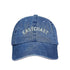 Light Denim Baseball Hat embroidered with East Coast in White - DSY Lifestyle