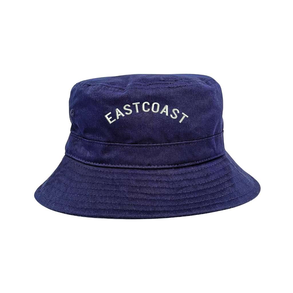 Embroidered East Coast on navy bucket hat - DSY Lifestyle