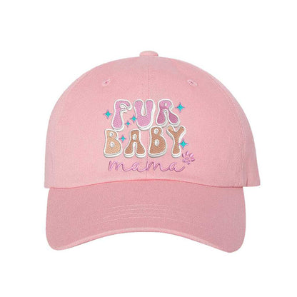 Fur Baby Mama Pink Embroidered Hat