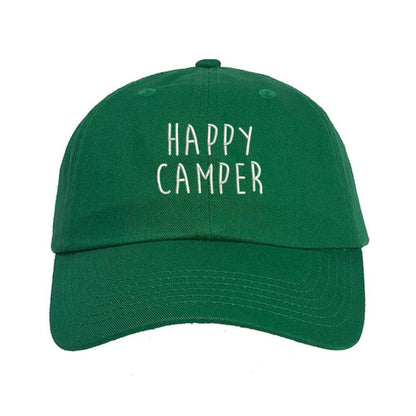 Happy Camper Kelly Green Baseball Hat - DSY Lifestyle