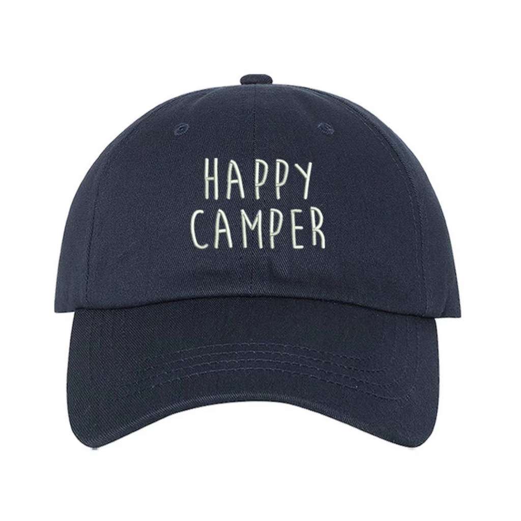 Happy Camper Navy Baseball Hat - DSY Lifestyle