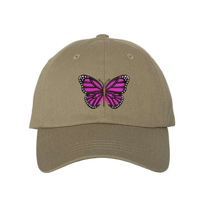 Hot Pink Butterfly Baseball Hat