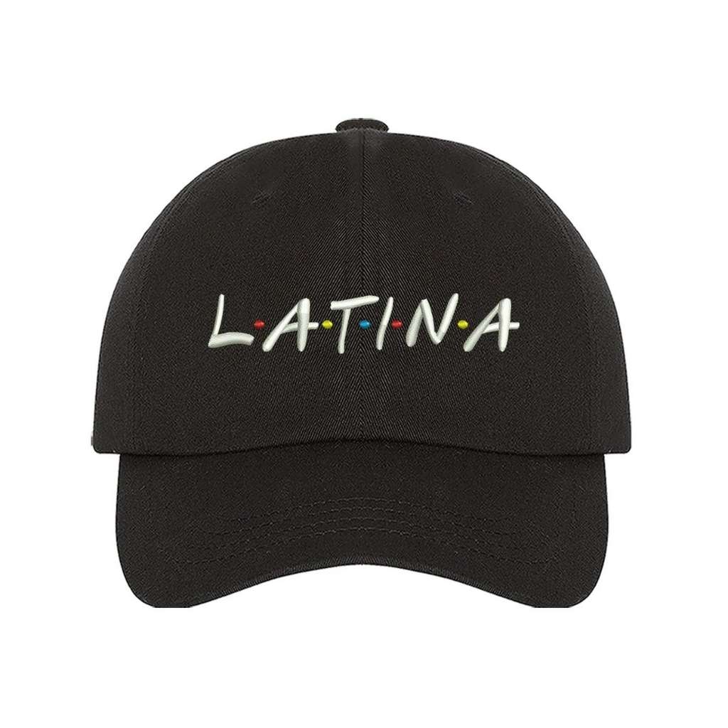 Black baseball hat with LATINA embroidered in white - DSY Lifestyle
