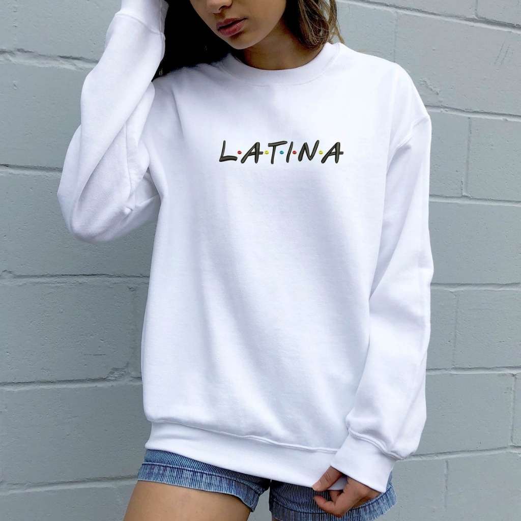 Latina Embroidered Unisex Oversized Sweatshirt