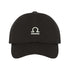 Black baseball hat with Libra zodiac symbol embroidered in white - DSY Lifestyle
