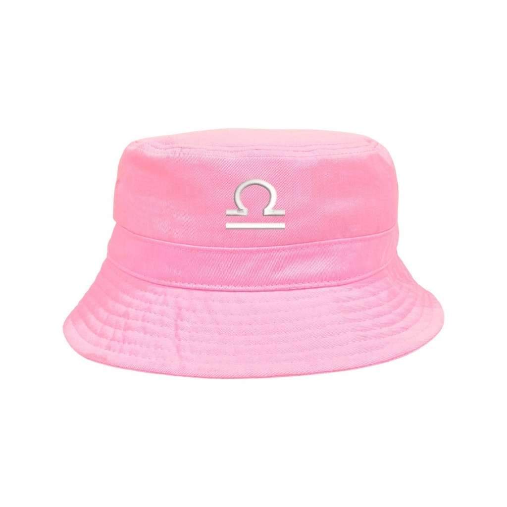 Embroidered Libra Pink bucket hat DSY Lifestyle