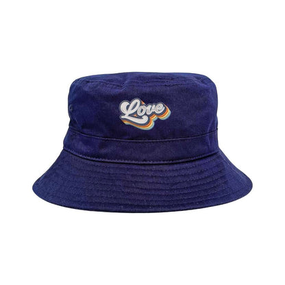 Embroidered Love on navy bucket hat - DSY Lifestyle