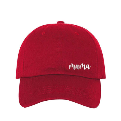 Embroidered Mama on red baseball hat - DSY Lifestyle