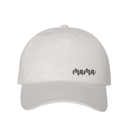 Embroidered Mama on white baseball hat - DSY Lifestyle