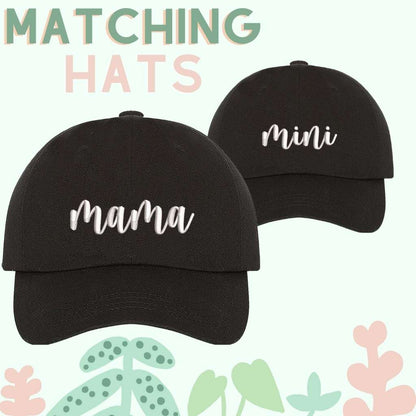 Mama Mini Black Baseball hats- DSY Lifestyle