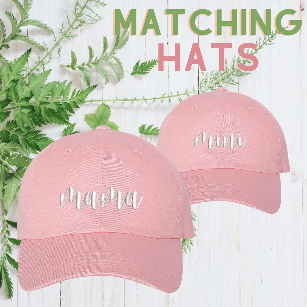 Mama Mini Pink Matching Baseball hats- DSY Lifestyle