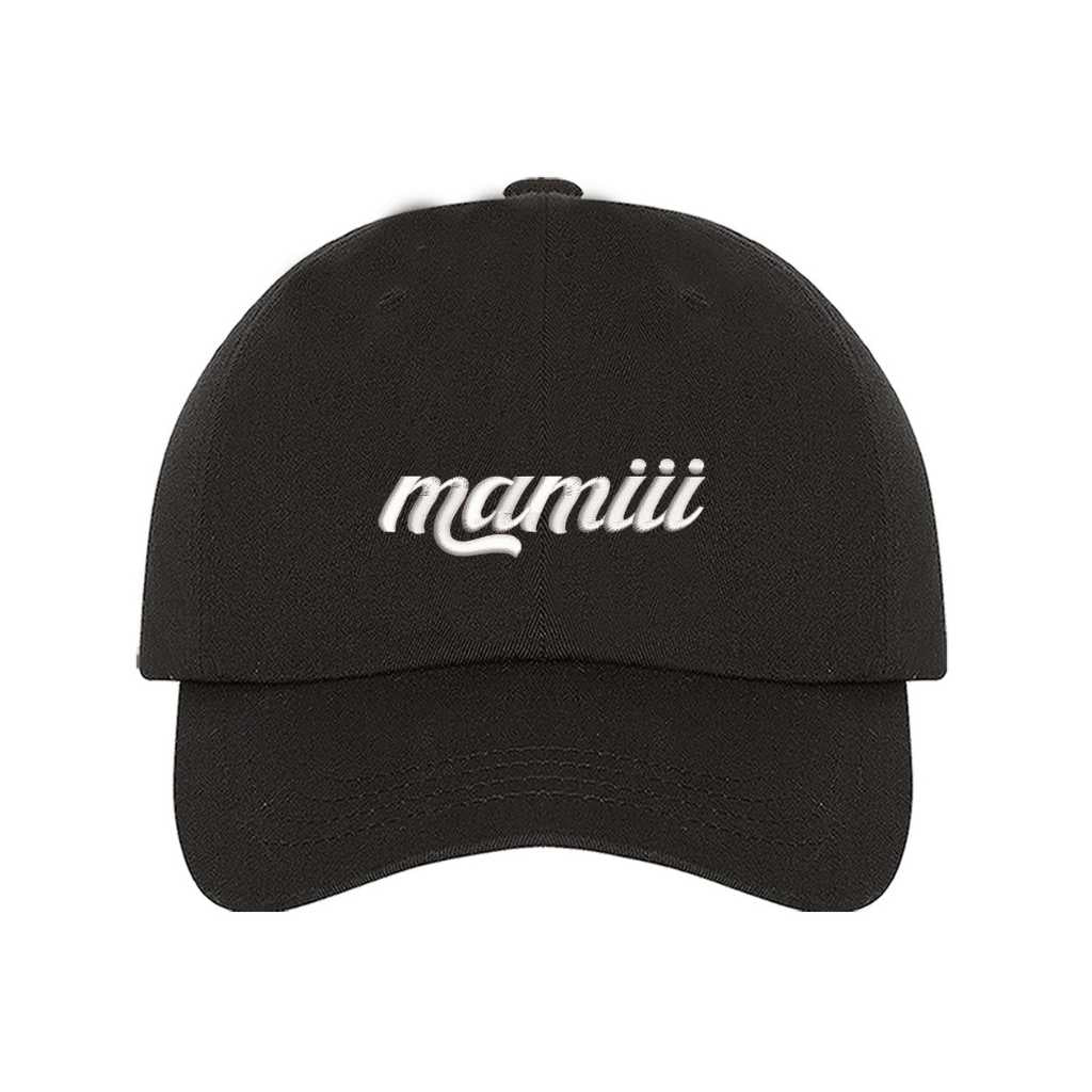 Black Baseball Cap embroidered with Mamiii - DSY Lifestyle