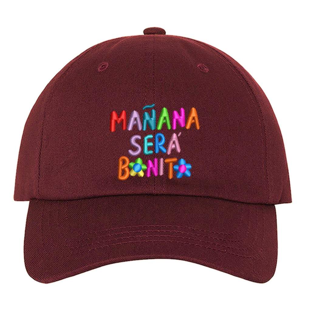 Mañana Sera Bonito Burgundy Baseball Hat  Karol G- DSY Lifestyle