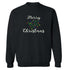 Flat lay of a black sweatshirt with Merry Christmas embroidered in the front - DSY Lifestyle