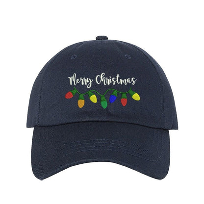 Navy Hat embroidered with Merry Christmas - DSY Lifestyle