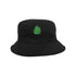 Embroidered Monstera on black bucket hat - DSY Lifestyle