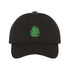 Black baseball hat with Monstera leaf embroidered in green - DSY Lifestyle