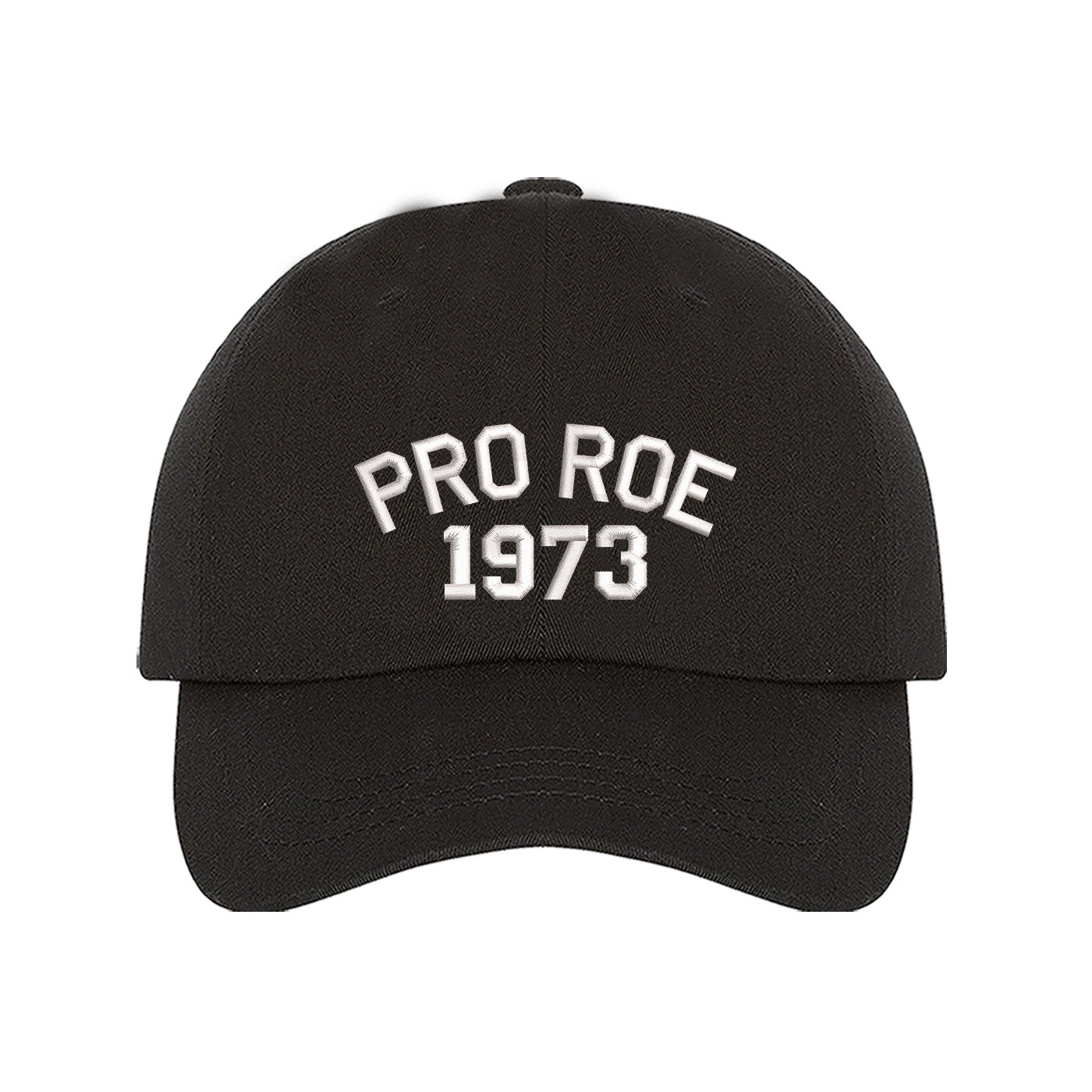 Pro Roe 1973 Black Embroidered Baseball Cap - DSY Lifesetyle