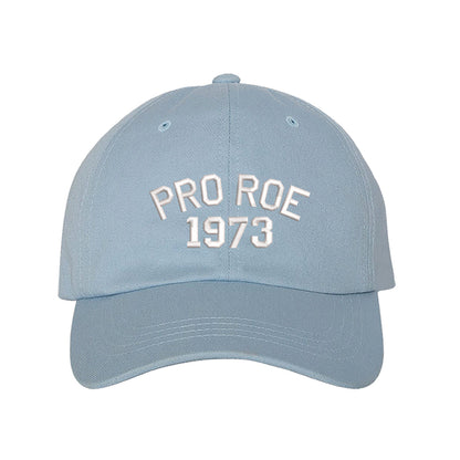 Pro Roe 1973 Sky Blue Embroidered Baseball Cap - DSY Lifesetyle