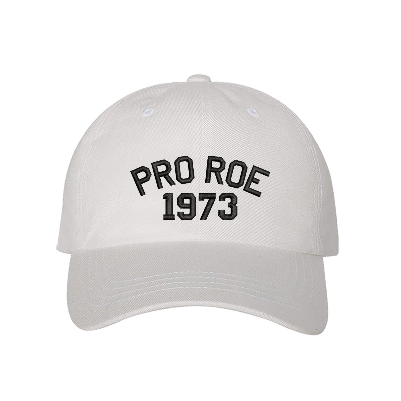 Pro Roe 1973 White Embroidered Baseball Cap - DSY Lifesetyle