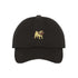 Black Baseball Hat embroidered with pug - DSY Lifestyle